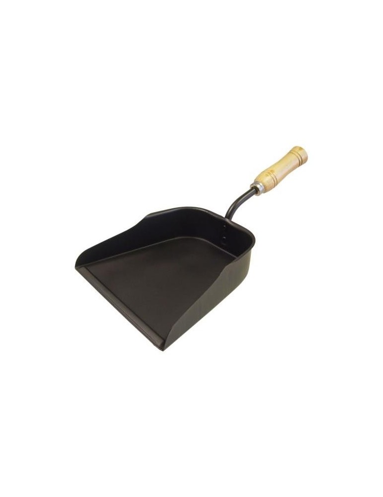 RECOGEDOR METAL. RECOGECENIZAS MANGO MADERA 71302