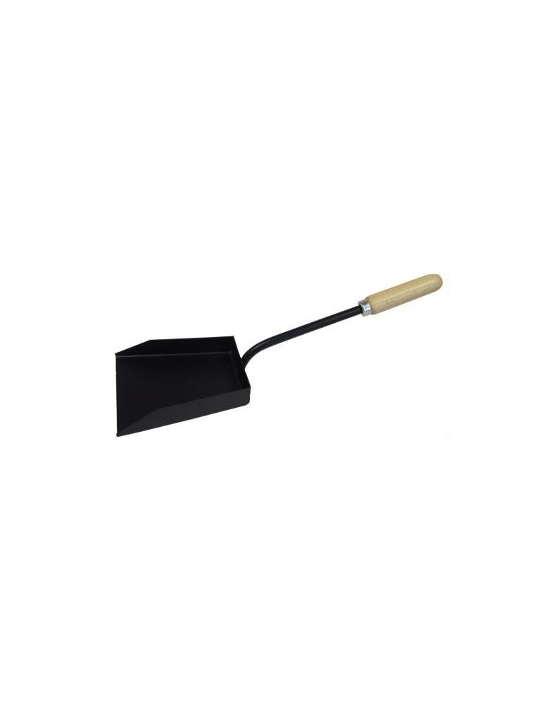 RECOGEDOR METAL. PELLET-CARBON MANGO MADERA 71305