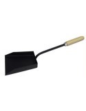 RECOGEDOR METAL. PELLET-CARBON MANGO MADERA 71305