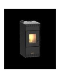 ESTUFA PELLET 10KW CANALIZADA MARENI 10 S NEGRA