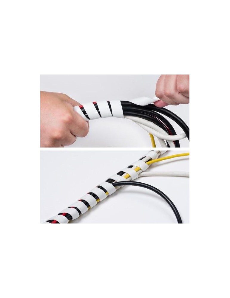 ESPIRAL CABLES BLANCO 2.5M 10-40MMØ CTW2.5W