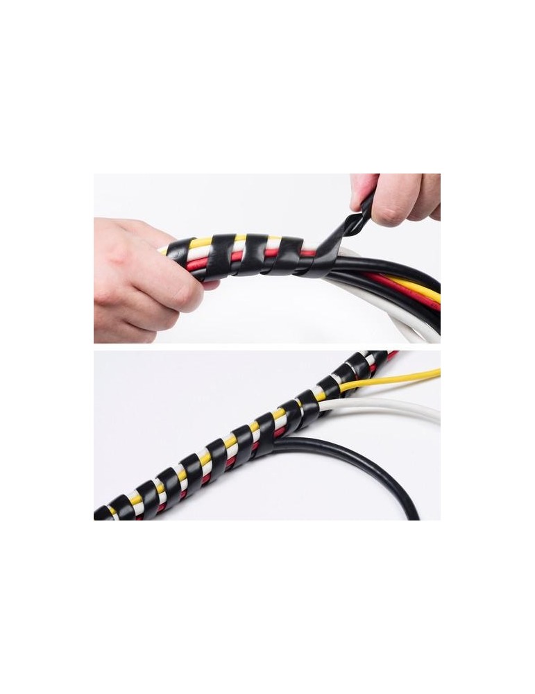ESPIRAL CABLES NEGRO 2.5M 10-40MM Ø CTW2.5B