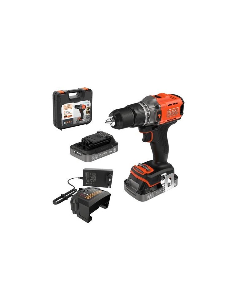 TALADRO PERCUTOR 18V 13MM C/BATERIAS Y CARGADOR
