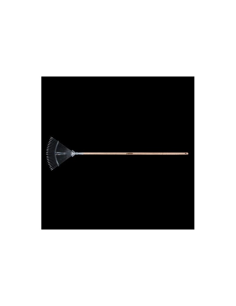 ESCOBA JARDIN AJUSTABLE MANGO DE MADERA VIVR202