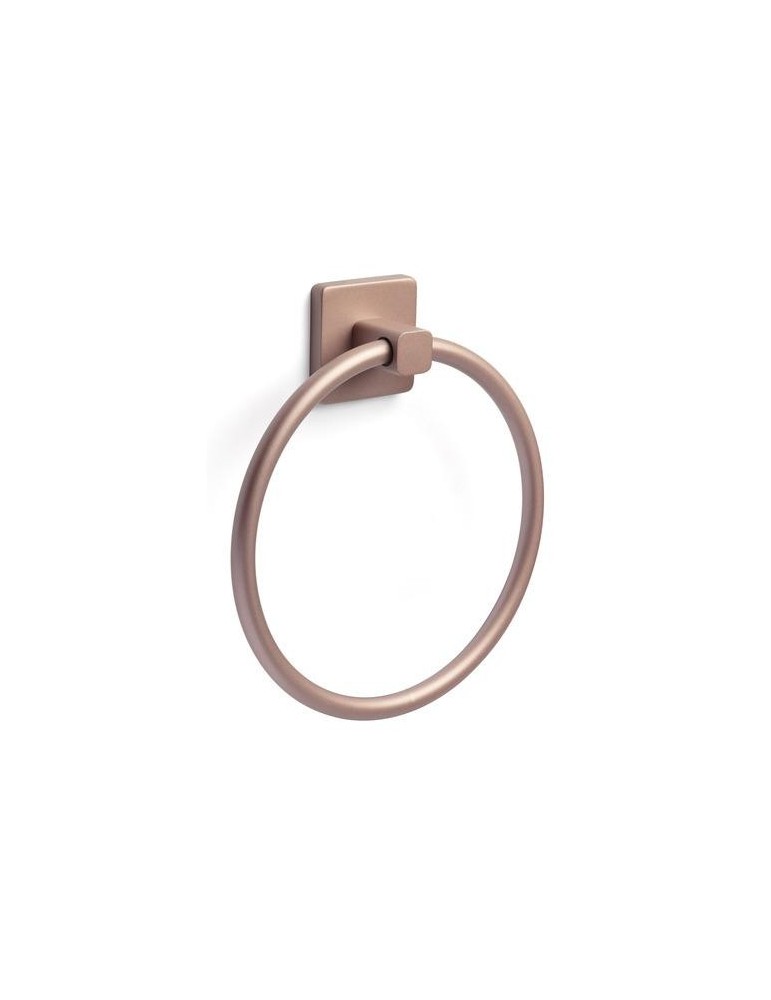 TOALLERO ARO BAÑO ADHESIVO KALO ORO ROSA 6320426