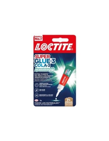 LOCTITE SUPERGLUE-3 REPOSICIONABLE 3 GR 2943113