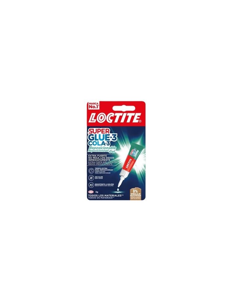 LOCTITE SUPERGLUE-3 REPOSICIONABLE 3 GR 2943113