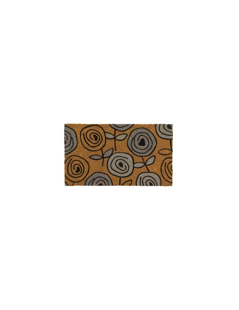 FELPUDO COCO NATURAL FLORAL 40X70 50223