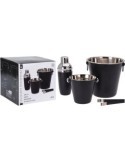 SET 4 PIEZAS COCTEL INOX NEGRO MATE A12405600