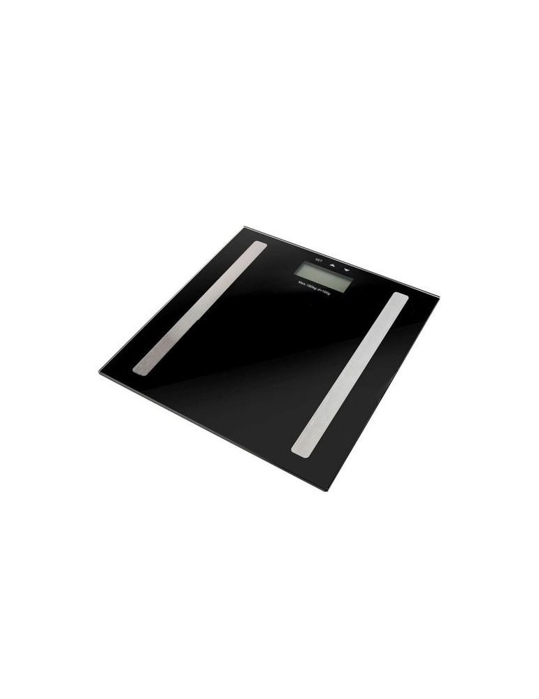 BASCULA BAÑO DIGITAL GRASA 180KG NEGRO 33706