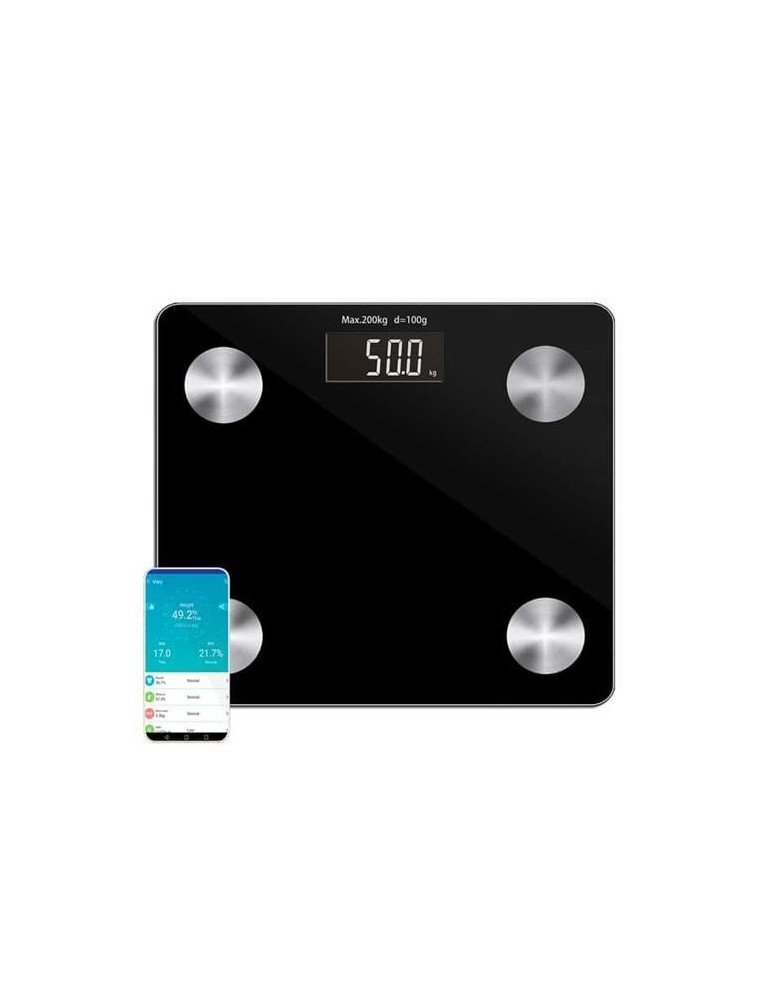 BASCULA BAÑO DIG. BLUETOOTH KUKEN 200 KG 34123