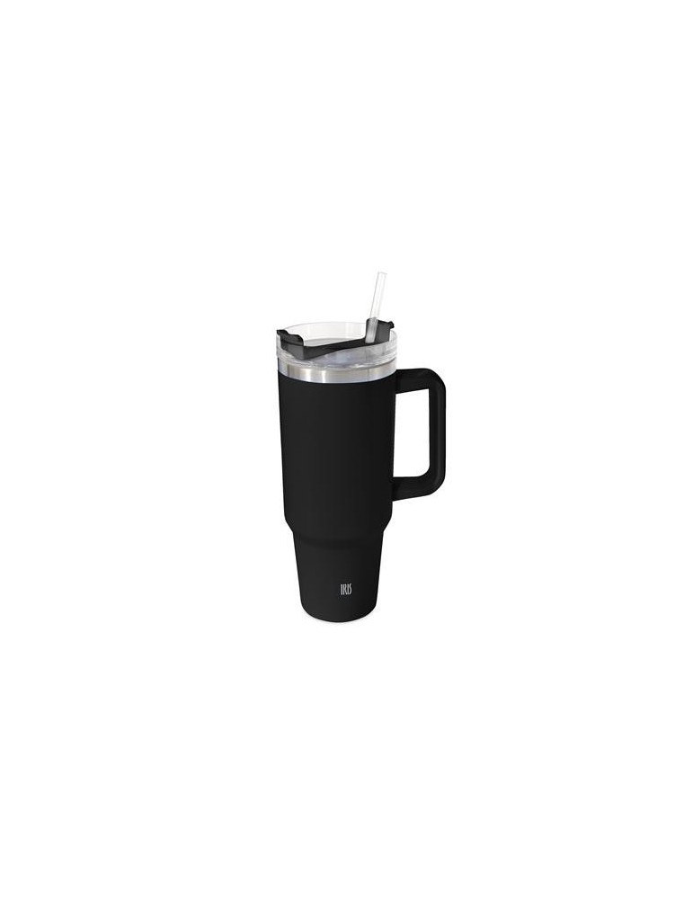 TAZA TERMO 1200 ML NEGRO C/PAJITA 8365-IN