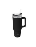 TAZA TERMO 1200 ML NEGRO C/PAJITA 8365-IN