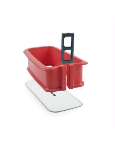 MOLDE DESMONTAB SILICONA RECTANG BASE CRISTAL 28CM