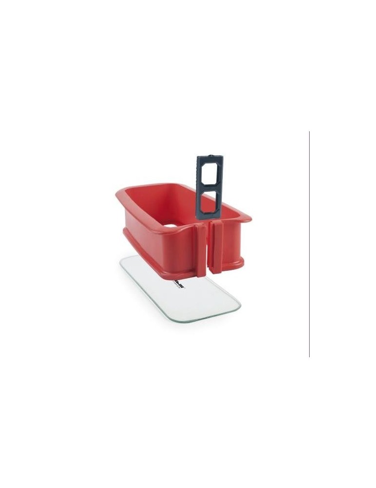 MOLDE DESMONTAB SILICONA RECTANG BASE CRISTAL 28CM