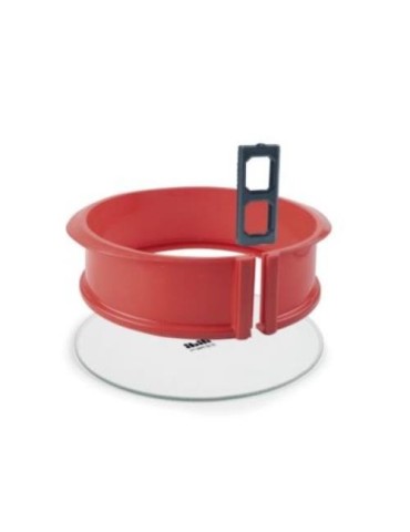 MOLDE DESMONTAB SILICONA REDONDO BASE CRISTAL 26CM