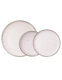 VAJILLA CERAMICA CREMA 12 PIEZAS DUNA QUID 5426271