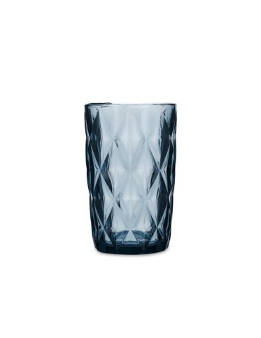 VASO ALTO AZUL 6UDS VIDRIO 40CL MAIA QUID 5428065