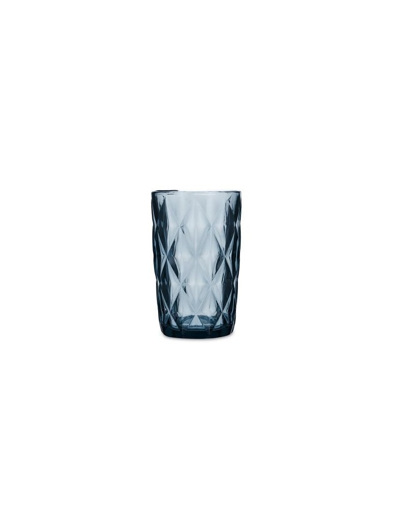 VASO ALTO AZUL 6UDS VIDRIO 40CL MAIA QUID 5428065