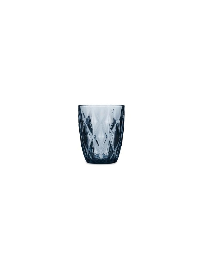 VASO BAJO VIDRIO AZUL 6UDS 28CL MAIA QUID 5428064