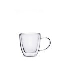 TAZA DOBLE PARED VIDRIO TRANSPAR 15CL SERENIA QUID