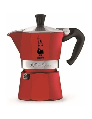 CAFETERA ITALIANA MOKA EXPRESS ROJO 3 TAZAS