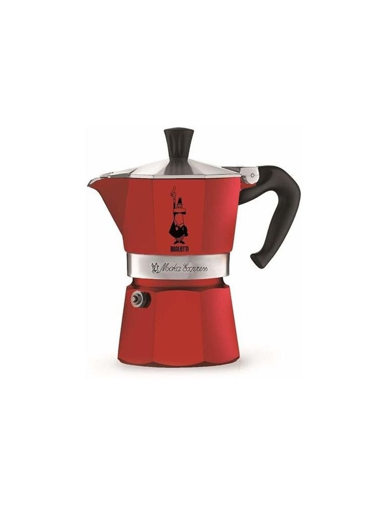 CAFETERA ITALIANA MOKA EXPRESS ROJO 6 TAZAS
