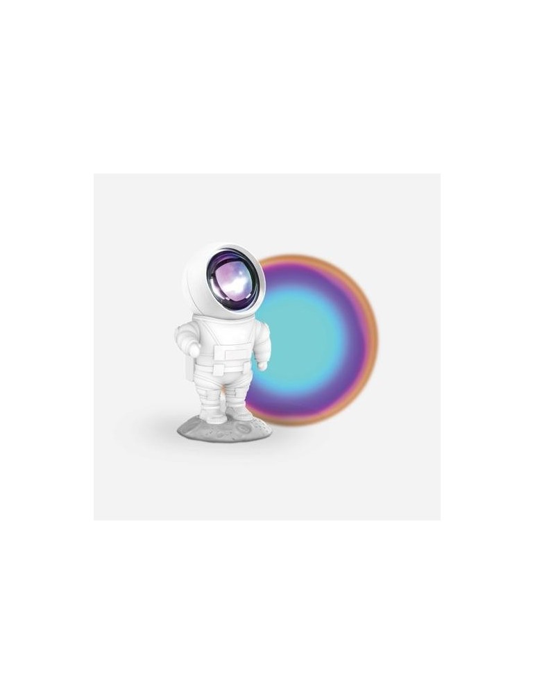 LAMPARA ASTRONAUTA PROYECCION AZUL ARCOIRIS INFANT