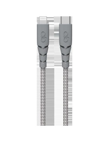 CABLE USB-C/ USB-C LIGTNG 1.2M 3A GRIS F149006