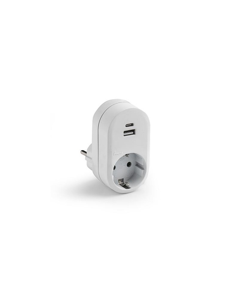 ADAPTADOR TT 16A-25V CON USB A+C 1321