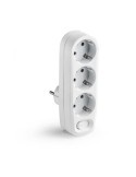 ADAPTADOR DOBLE TT 16A-250V CON INTERRUPTOR 1343