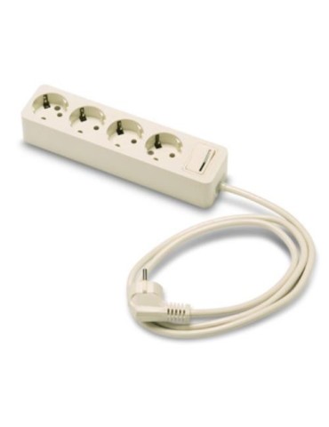 BASE 4 TOMAS/TT. C/INTERRUPTOR CABLE 1.5 M. 2628