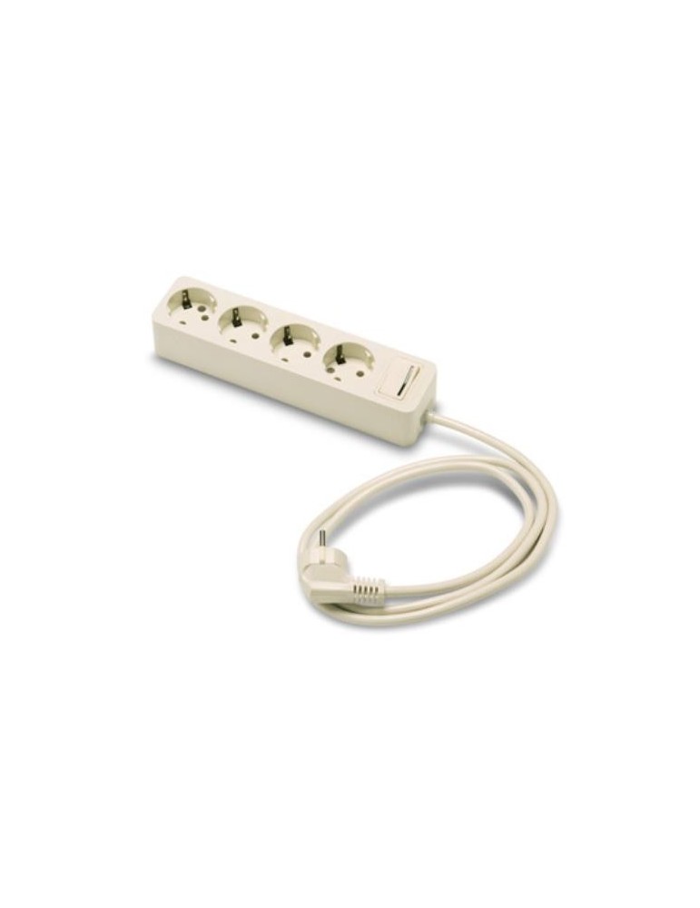 BASE 4 TOMAS/TT. C/INTERRUPTOR CABLE 1.5 M. 2628