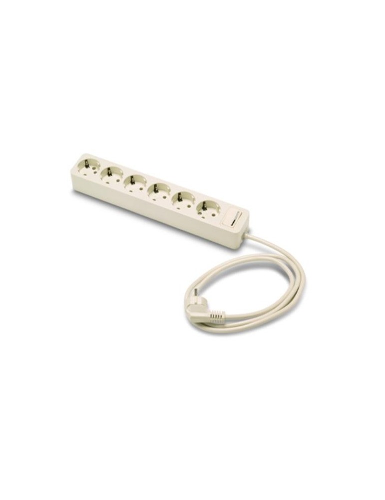 BASE 6 TOMAS/TT. C/INTERRUPTOR CABLE 1.5 M. 2518
