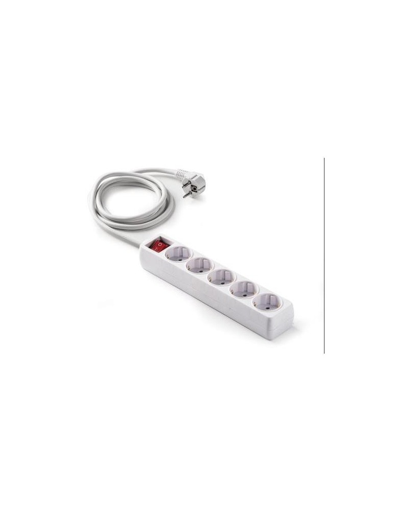 BASE 5 TOMAS/TT. CON INTERRUPTOR CABLE 3 M. 9/805