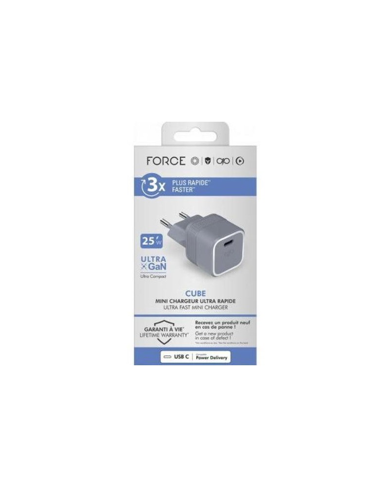 CARGADOR 25W PUERTO USB-C GRIS F152526