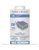 CARGADOR 45W PUERTO USB-C + USB-A GRIS F152527
