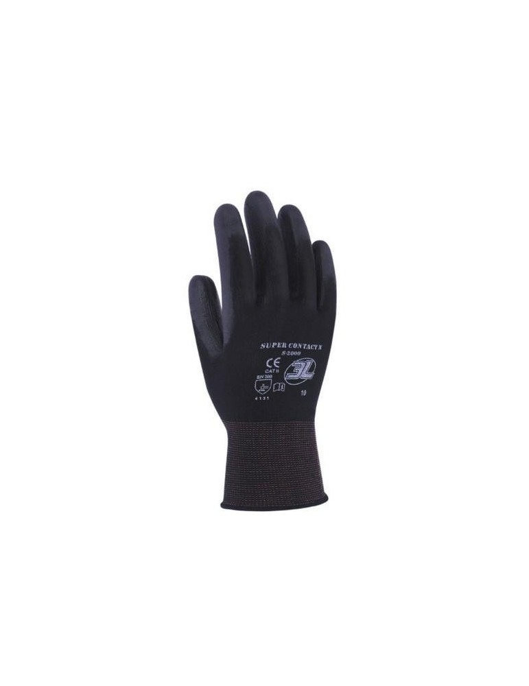 GUANTE SUPERCONTACT N NEGRO TALLA 9 SC-2000