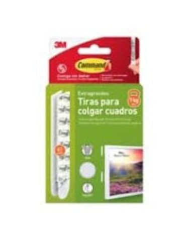 TIRAS CUALGA CUADROS PEQUEÑAS BLANCAS