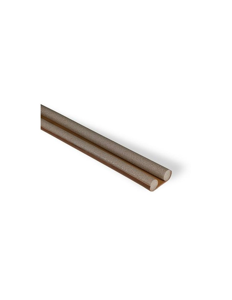 BURLETE DOBLE BAJO PUERTA ESPUMA 95CM MARRON