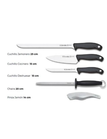 SET CUCHILLO JAMONERO EVO 5 PIEZAS 01940