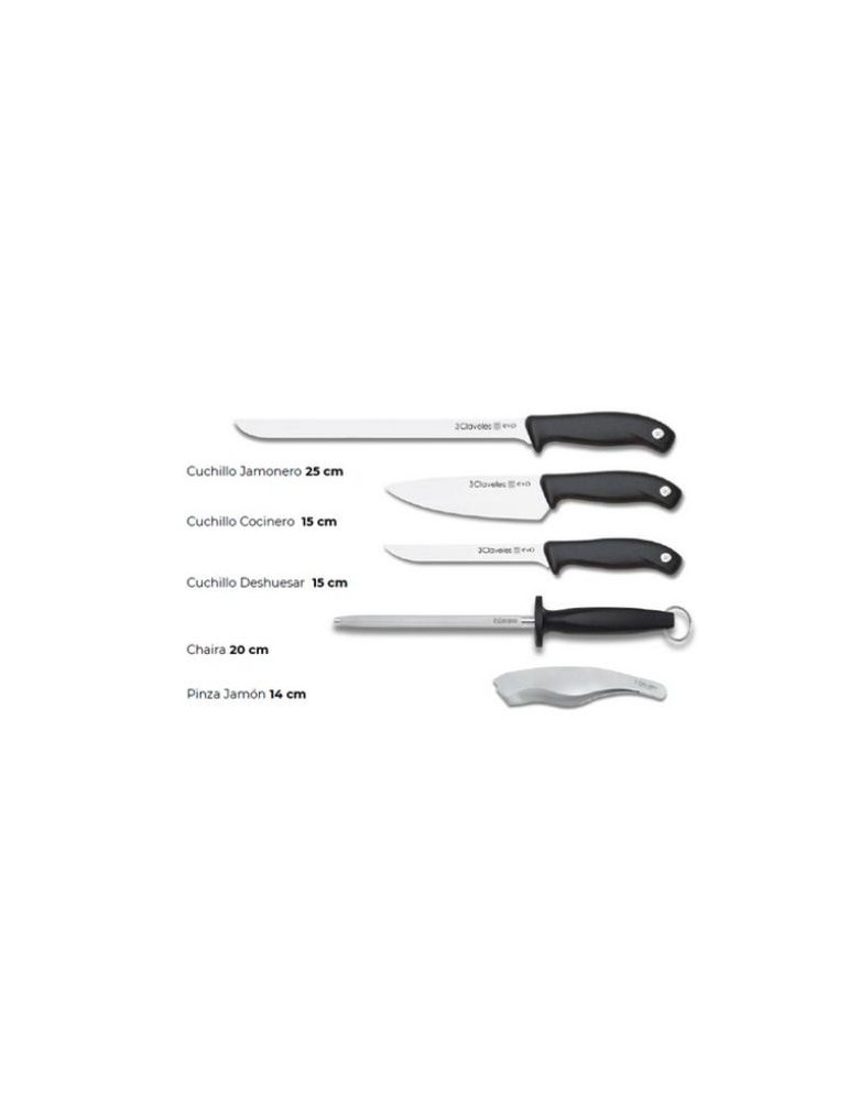 SET CUCHILLO JAMONERO EVO 5 PIEZAS 01940