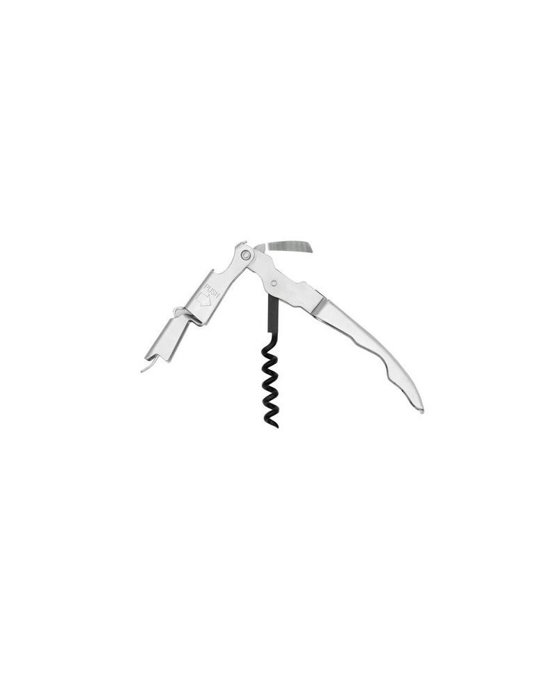 SACACORCHO DOBLE IMPULSO "SOMELIER" ACERO INOX