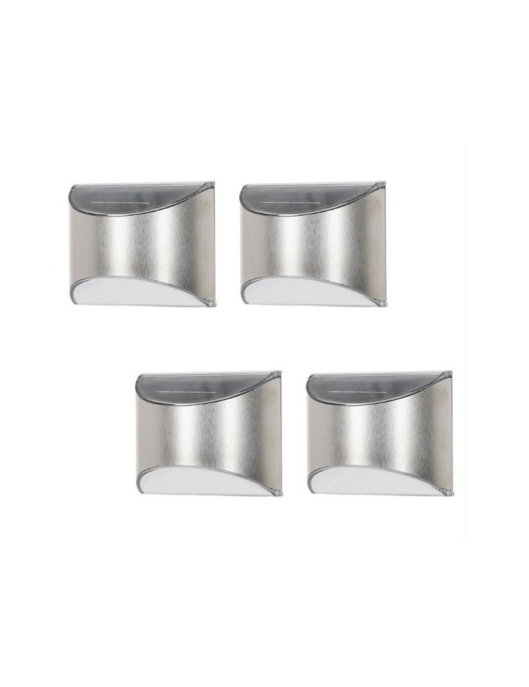 PACK 4 APLIQUES SOLARES LED EXTERIOR PARED 61581