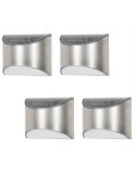 PACK 4 APLIQUES SOLARES LED EXTERIOR PARED 61581