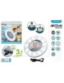 LÁMPARA LED RECARGABLE C/ VENTILADOR Y CARGADOR