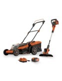 CORTACESPED 40V+CORTABORDES 20V+BATERIA 40V+CARGAD