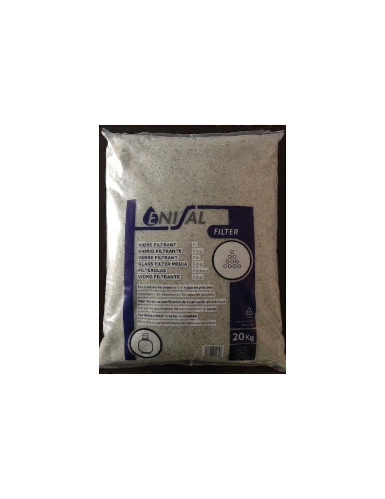 VIDRIO FILTRANTE ENISAL FINO (SACO-20 KG.)