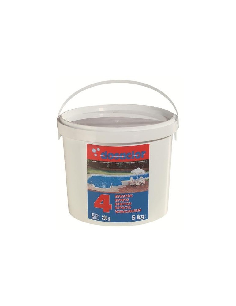CLORO 4 EFECTOS TAB. 250 GRS. 5KG DOSACLOR