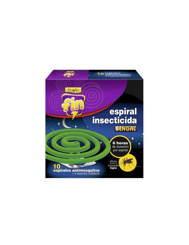 ESPIRAL ANTI-MOSQUITOS 10 UDS C/BANDEJA 1-20609
